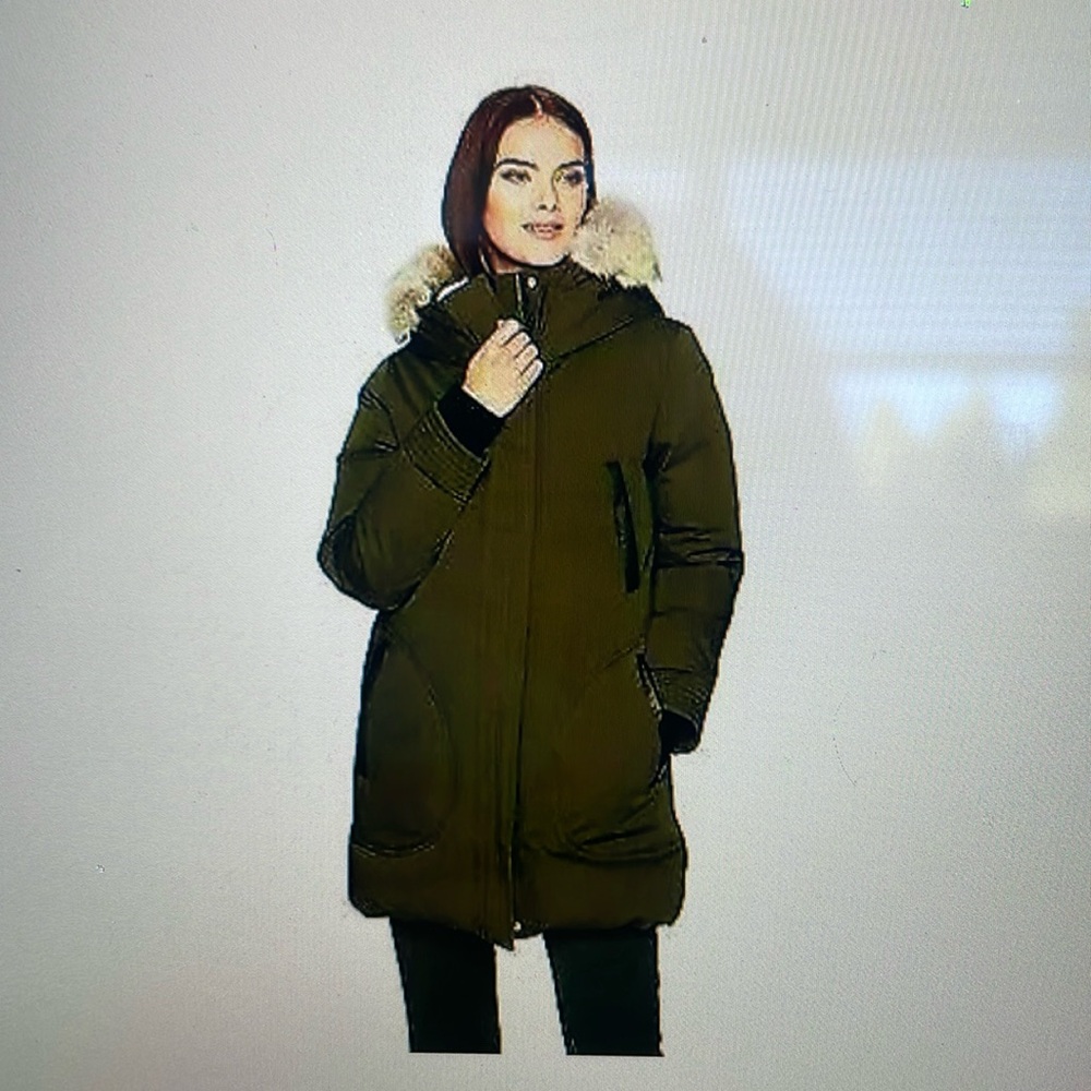 Soia & Kyo Women’s Hooded FurTrim Down Coat